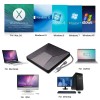 1pc External DVD Drive, USB 3.0 And Type- DVD Burner  Slim Optical  CD DVD Drive Compatible With Windows XP/7/8/10, MacOS For MacBook, Laptop, Desktop