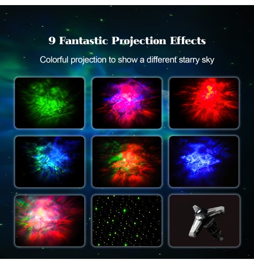 1 Ps Star Projector Galaxy Night Light UFO, Starry Nebula Ceiling LED Lamp With Timer And Remote Control, Kids Bedroom Decor Aesthetic, Gifts For Gifts For Kids, Birthdays