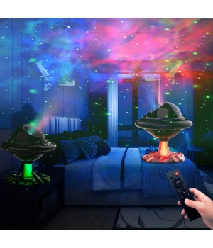 1 Ps Star Projector Galaxy Night Light UFO, Starry Nebula Ceiling LED Lamp With Timer And Remote Control, Kids Bedroom Decor Aesthetic, Gifts For Gifts For Kids, Birthdays