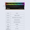 16GB Derlar Led Rgb Ram DDR4 16GB3600MHz Ram Memory For Desktop Computer