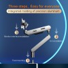 AOC AM400 Adjustable Monitor Bracket, Computer Screen Mechanical Arm Wall Hanging Lifted & Retracted, Protect The Cervical Spine