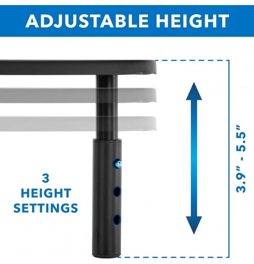 Corner Display Stand Adjustable Height Corner Desk Stand  Triangle Screen Stand Ergonomic Space Saving Design, Ventilation