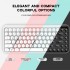 Colorful Keyboard, AJAZZ 308I 84 Keys Wireless BT Keyboard Retro Typewriter Round Key For Win/iOS/Android