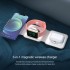 15w 3 In 1 Portable Magnetic Foldable Wireless Charger Stand With Type C Port For Apple Iphone Airpods Iwatch