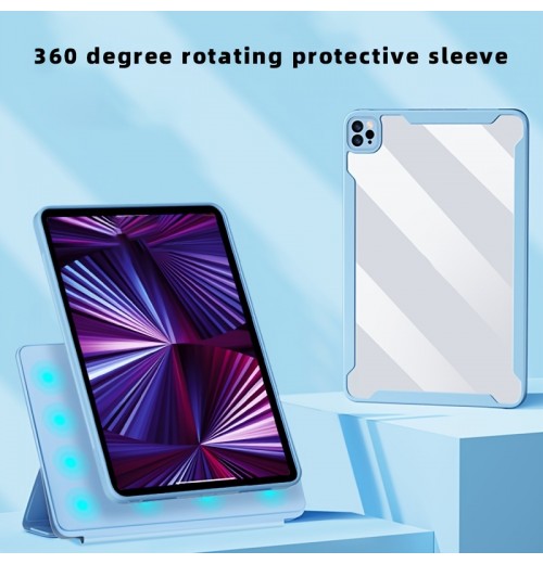 Anti-bending Bag Hard Case Magnetic 360 Rotating Case With Pen Slot For ,iPad Pro 11" ,12.9, 10.2, 9.7, 8.3 Inch