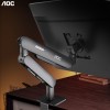 AOC AM400 Adjustable Monitor Bracket, Computer Screen Mechanical Arm Wall Hanging Lifted & Retracted, Protect The Cervical Spine