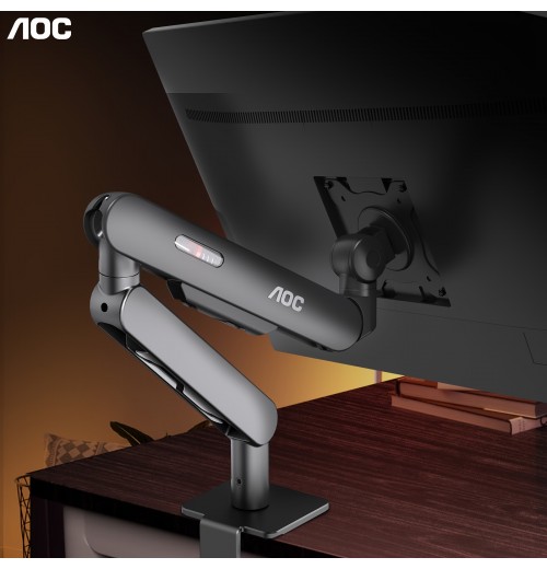 AOC AM400 Adjustable Monitor Bracket, Computer Screen Mechanical Arm Wall Hanging Lifted & Retracted, Protect The Cervical Spine