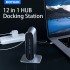 12-in-1 USB C Docking Station & USB A To Type C Braided Cord For Macbook Pro, Expansion Dock Usb Splitter Hdmi Interface Adapter