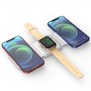 15w 3 In 1 Portable Magnetic Foldable Wireless Charger Stand With Type C Port For Apple Iphone Airpods Iwatch