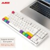 AJAZZ K870T BT Wireless Mechanical Keyboard RGB Dual-mode 87-key Mobile Phone Tablet Notebook Game Office