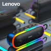 2023 New Original Lenovo K8 Portable Outdoor Wireless Speaker Built In Microphone BT Application For Music Players Water-resistant 5.0 Surround Wall Mount Button Control USB Or Living Room/Bedroom/Party/festival /Holiday Celebration, Nice Gift For Men And