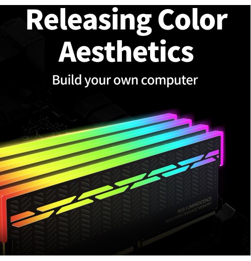 16GB Derlar Led Rgb Ram DDR4 16GB3600MHz Ram Memory For Desktop Computer